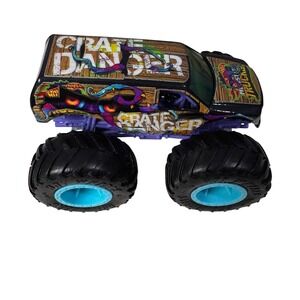 Hot Wheels Monster Trucks Crate Danger Black 1:64 Scale Die-Cast Toy Truck
